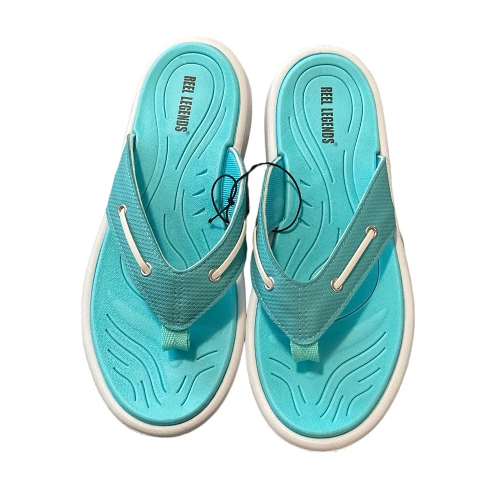 Reel Legends Nautical III Flip Flops Sandals - Picture 12 of 12